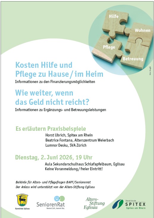 Vorschau Veranstaltung in Eglisau, Spitex am Rhein, 02. Juni. 2026